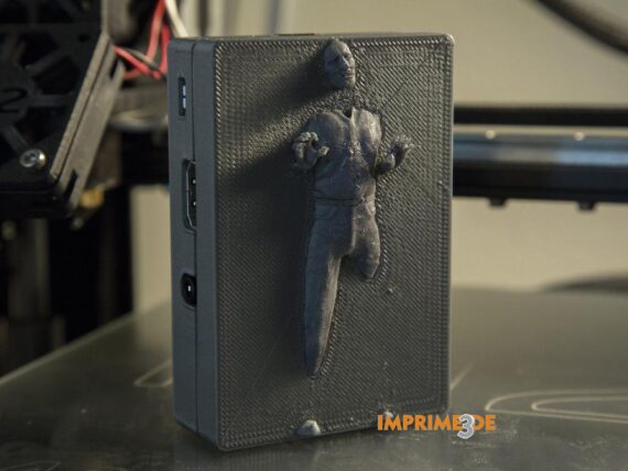 Hans Solo en carbonita para Raspberry - imprimetresde