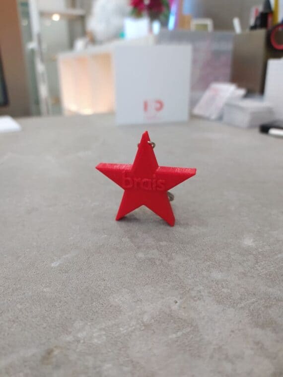 Chaveiro Estrela Personalizado