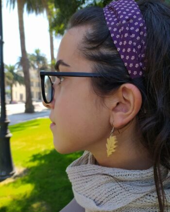 Pendientes Hoja de Roble I3D