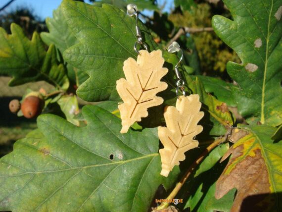 Pendientes Hoja de Roble