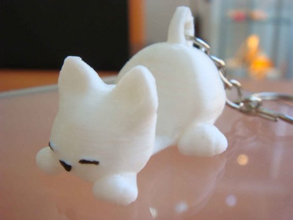 Llavero Portamóvil Gato I3D