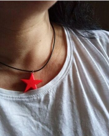 Colar Estrela Vermelha FRONT I3D