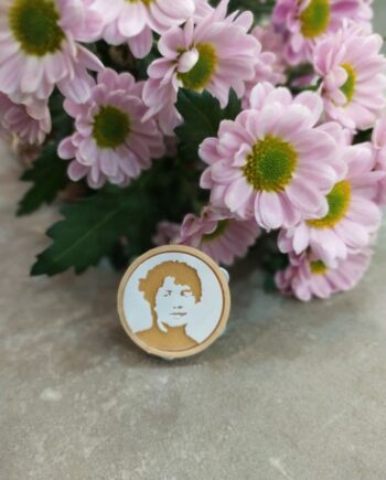 Broche Rosalía Dorado I3D