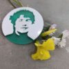 Broche Rosalía XL verde I3D