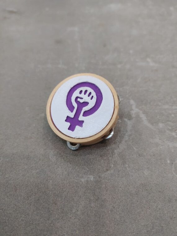 Broche Pandeireta Woman Power