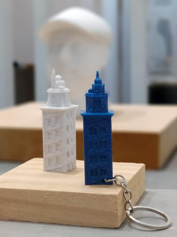 Chaveiro Torre de Hércules I3D