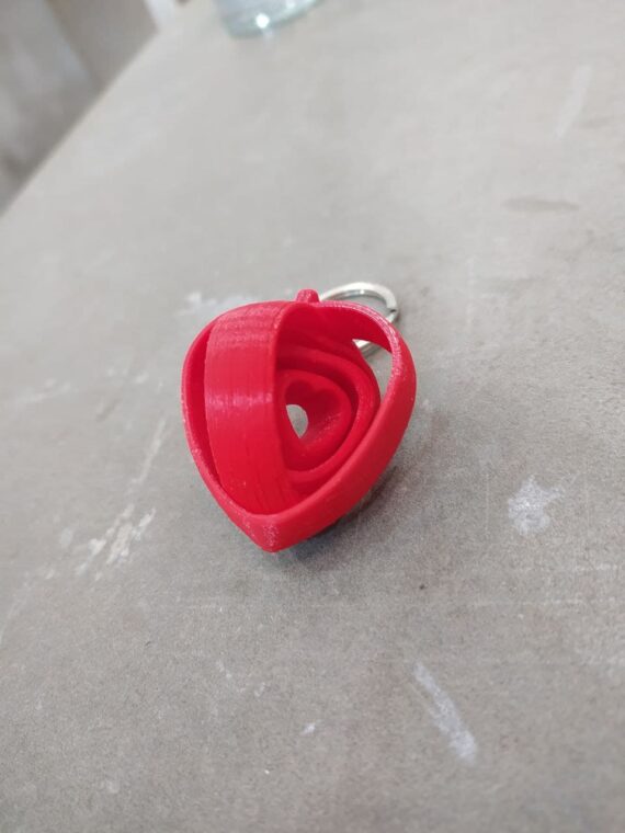 Llavero Corazón Rojo BACK