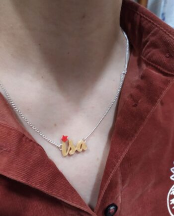 Colar Personalizado Estrela Vermella