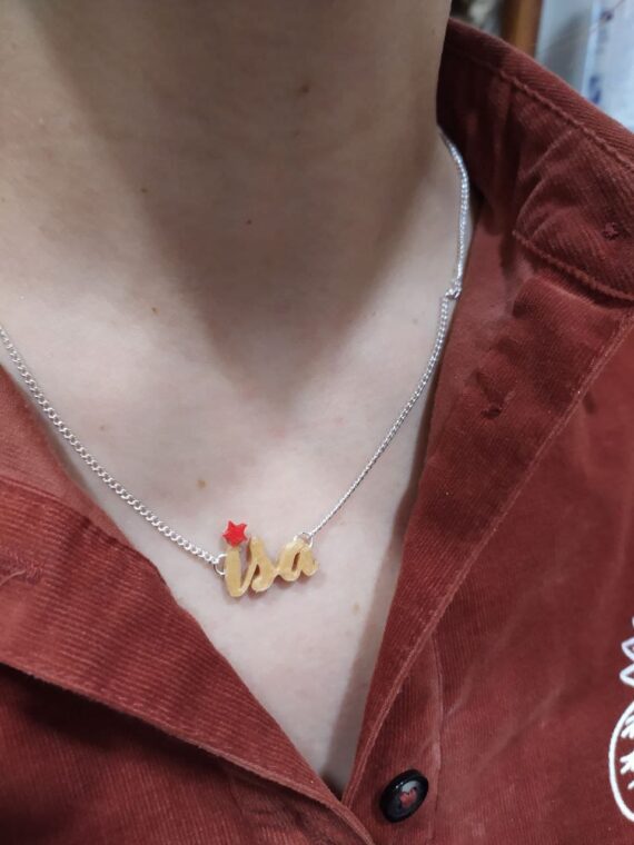 Colar Personalizado Estrela Vermella