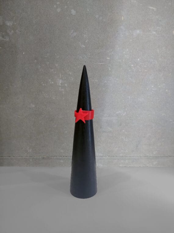 Anel Estrela Vermella BACK