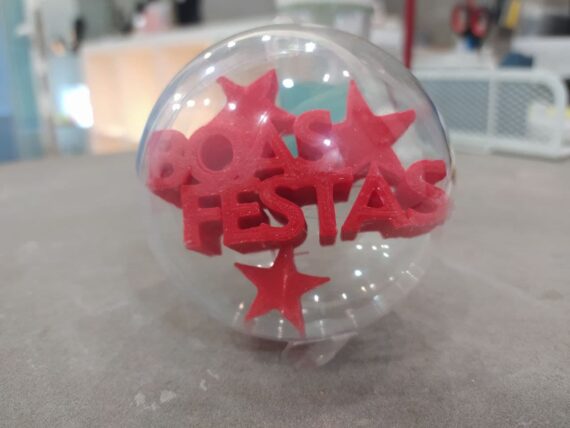 BOLA DECORACIÓN NAVIDAD rojo FRONT II