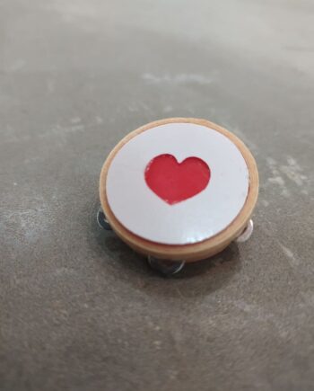 Broche Pandereta Corazón I3D