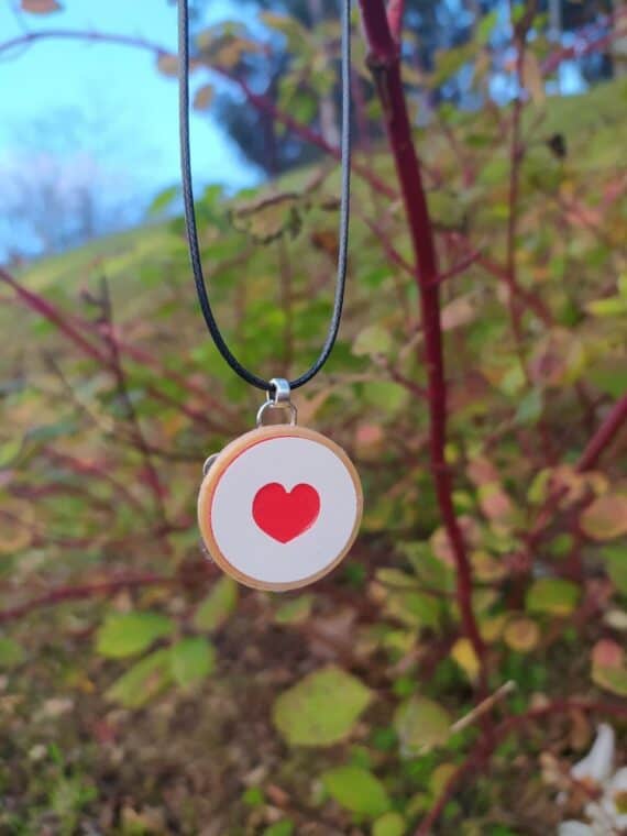 Colar Pandereta Corazón I3D