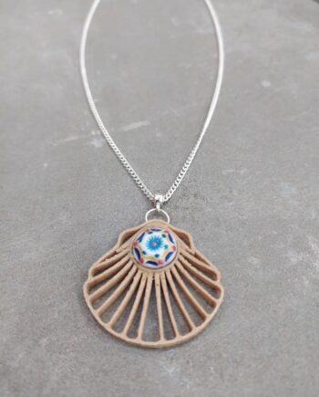 Collar Vieira con Porcelana I3D
