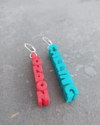 Pendientes LONDON CALLING I3D