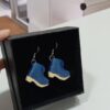 Brincos Zocos Azul FRONT Brincos Zocos Azul I3D