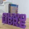 EU SON LIBRE FRONT Texto Decorativo Eu son Libre I3D