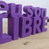 Texto Decorativo Eu son Libre I3D