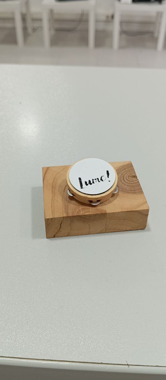 Broche Pandeireta LUME I3D